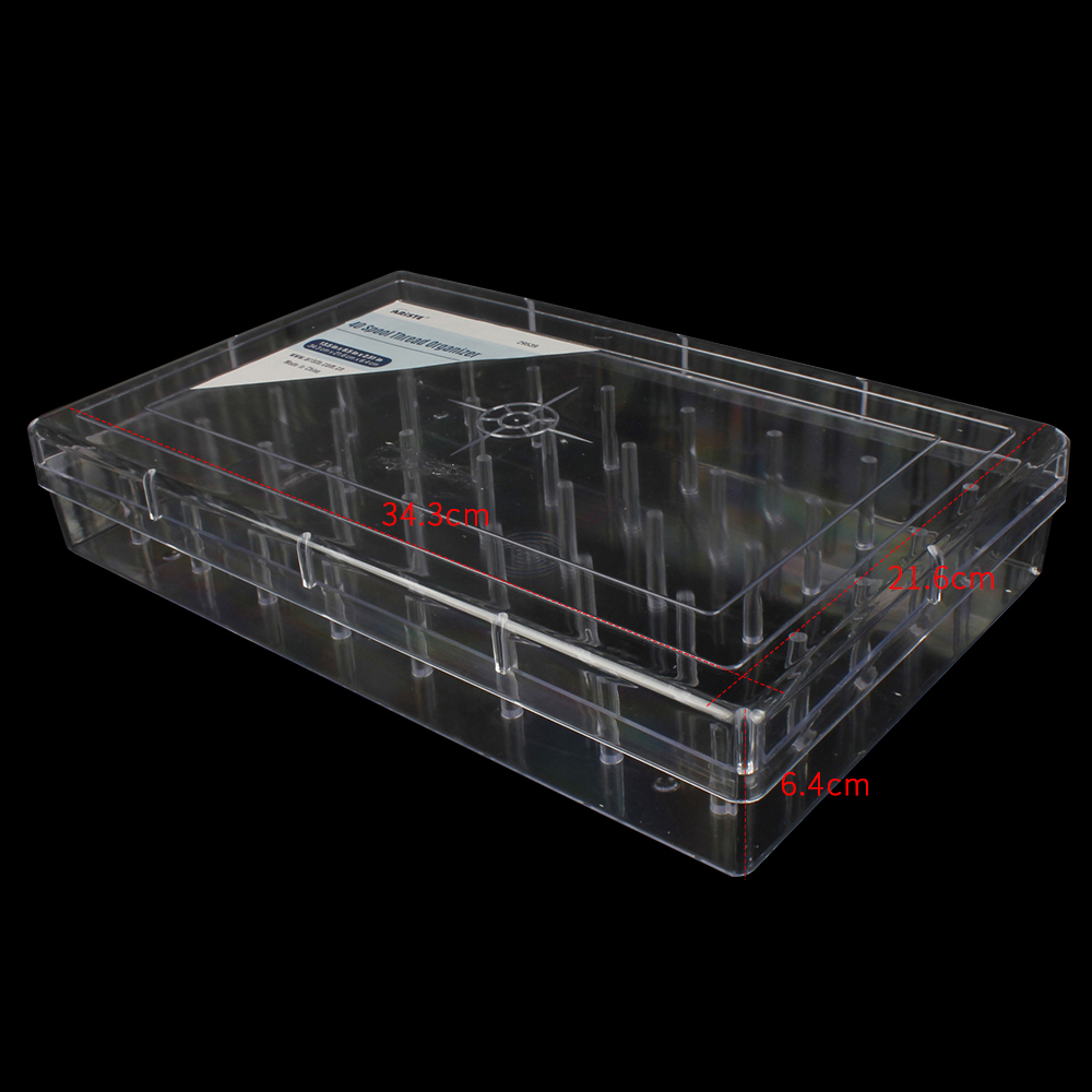 29539 40线轴定制透明塑料收纳盒