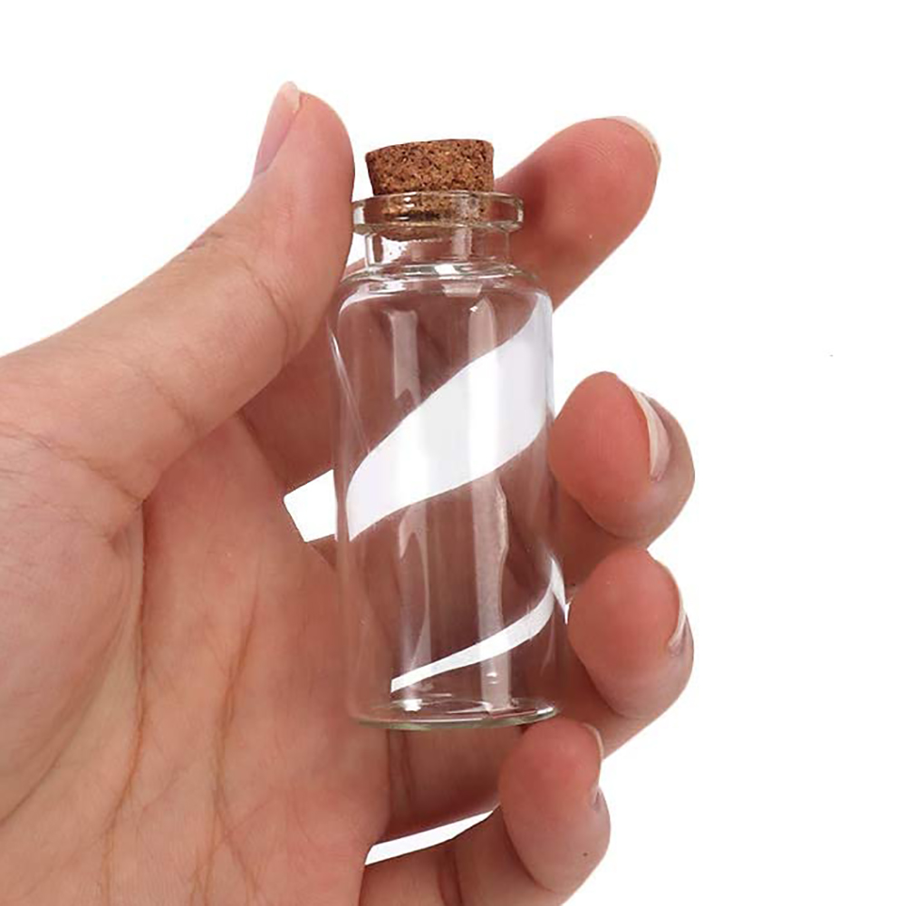 21993 2017 新款定制透明玻璃瓶带软木塞
