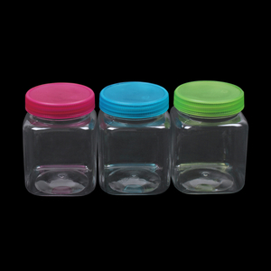 29571 6 盎司 3 件 PET 食品级透明塑料罐，带 PP 盖食品罐